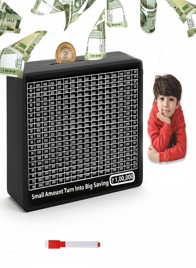 Flipster Digital Money Saving Box with Counter - Coin Bank for Kids and Adults, Secure Lock, for Girls and Boys Kids - Pack of 2 - Image 1